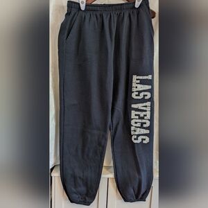 Women's Navy Joggers with 'LAS VEGAS' Side Print